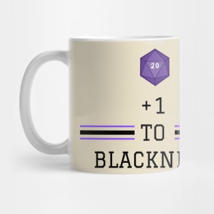 +1 To Blackness Variant text colour Mug